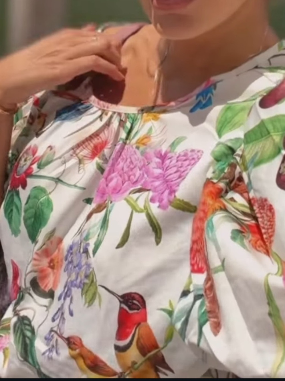 Calypso St. Barth Novelty print top with skirt